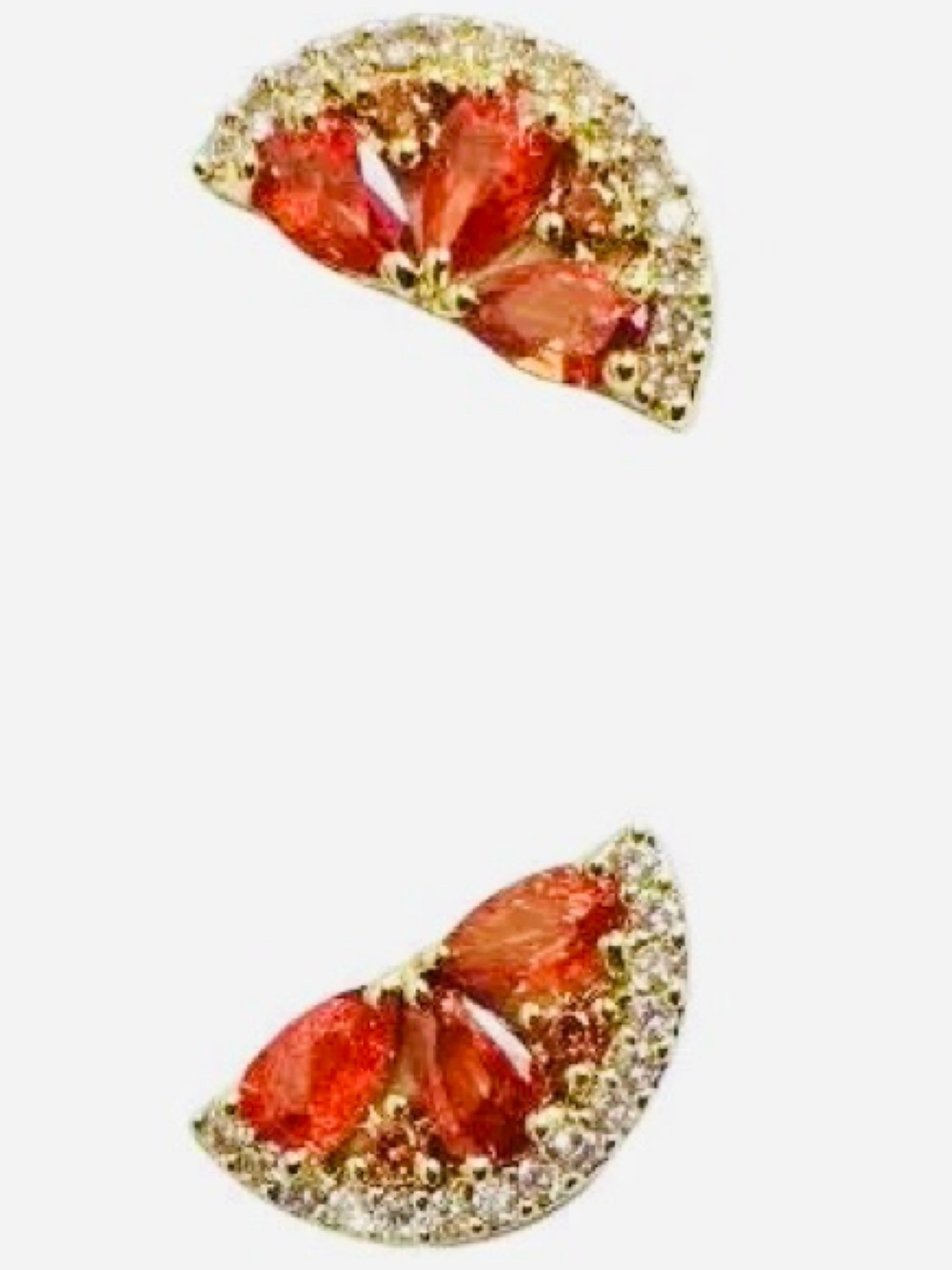 KATE SPADE NEW YORK ♠️ FRUIT SALAD ORANGE SLICE CITRUS STUD EARRINGS 🍊